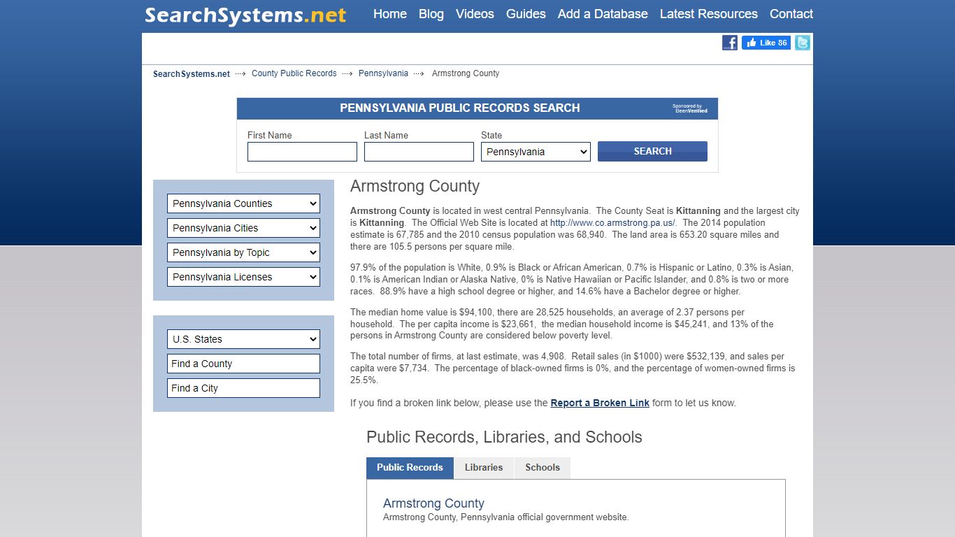 Armstrong County Criminal and Public Records